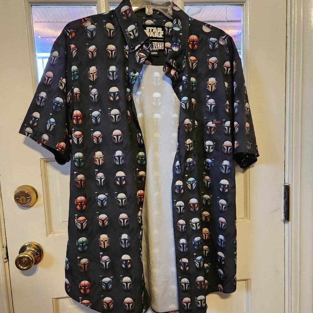 RSVLTS Mandalorian "This Is The Way" Short Sleeve Shirt, Size L